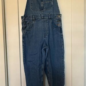 We The Free Light Blue Denim Overalls